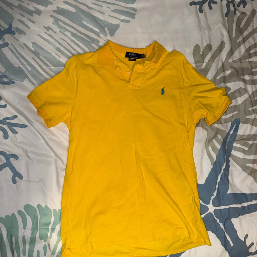 Polo by Ralph Lauren Men's Yellow Polo Shirt